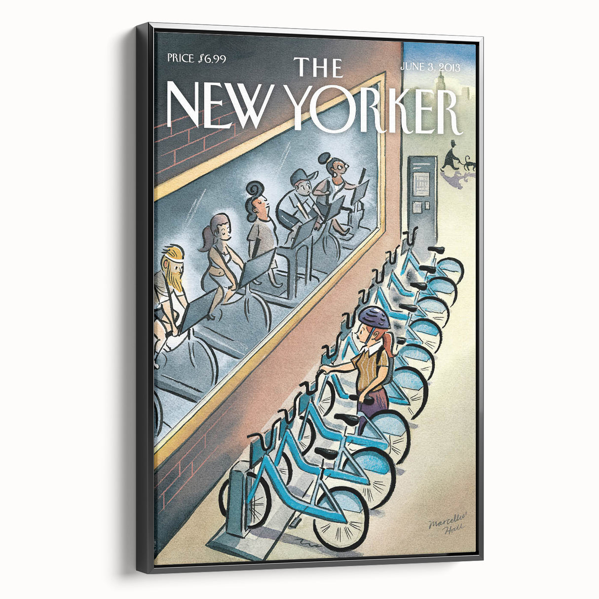 New Yorker Magazine Art - Cycling in the City Poster