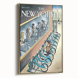 New Yorker Magazine Art - Cycling in the City Poster