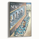 New Yorker Magazine Art - Cycling in the City Poster