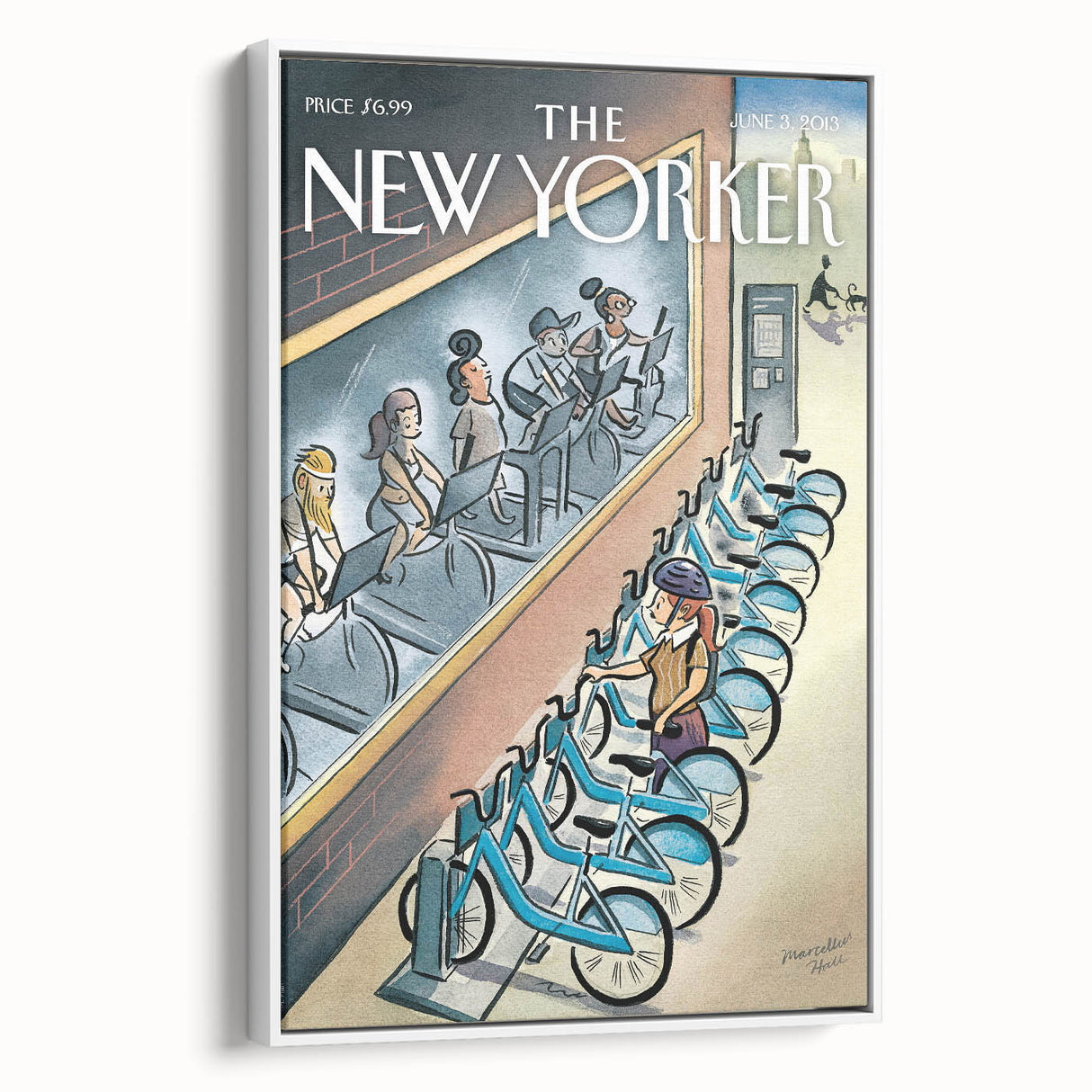 New Yorker Magazine Art - Cycling in the City Poster