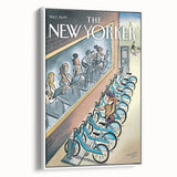 New Yorker Magazine Art - Cycling in the City Poster