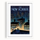 New Yorker Magazine Art - Rooftop View of NYC Poster