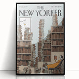 Classic New Yorker Cartoons Prints - Book Tower Illustration