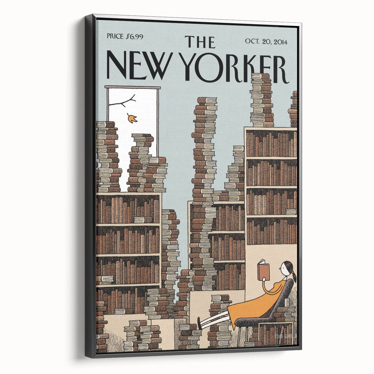 Classic New Yorker Cartoons Prints - Book Tower Illustration