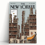 Classic New Yorker Cartoons Prints - Book Tower Illustration