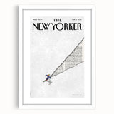 New Yorker Poster - 2013 Skier Cartoon Cover Art by Birgit Schössow