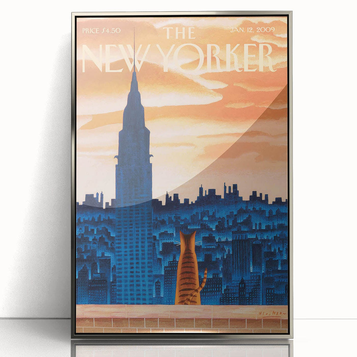 New Yorker Poster - 2009 Empire State Building Cat View Wall Art