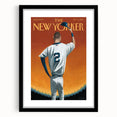 New Yorker Poster - 2014 Baseball Farewell Pinstripe Jersey Art