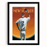 New Yorker Poster - 2014 Baseball Farewell Pinstripe Jersey Art