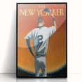 New Yorker Poster - 2014 Baseball Farewell Pinstripe Jersey Art