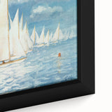 New Yorker Poster - 1959 Sailboats at Sea Blue Sky Art Print