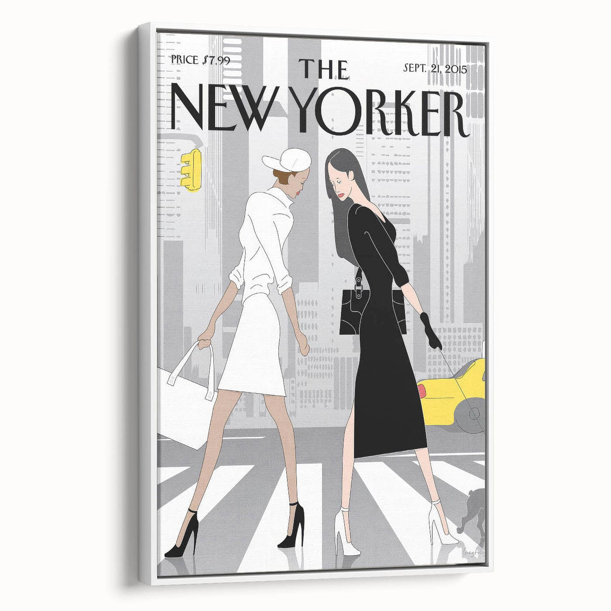 New Yorker Poster - 2015 Fashion Strut in NYC Illustration Art