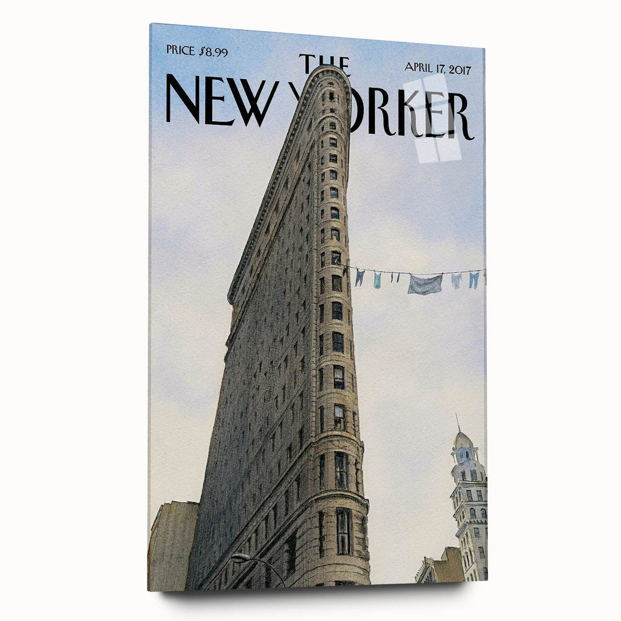 New Yorker Poster - 2017 Flatiron Building with Laundry Art Print