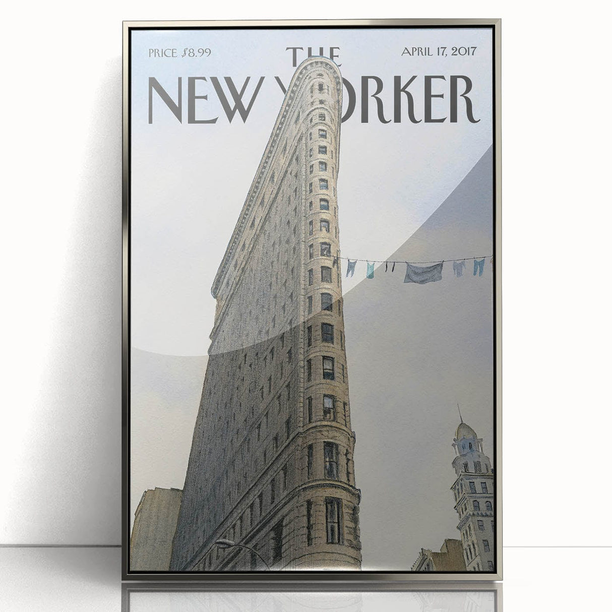 New Yorker Poster - 2017 Flatiron Building with Laundry Art Print