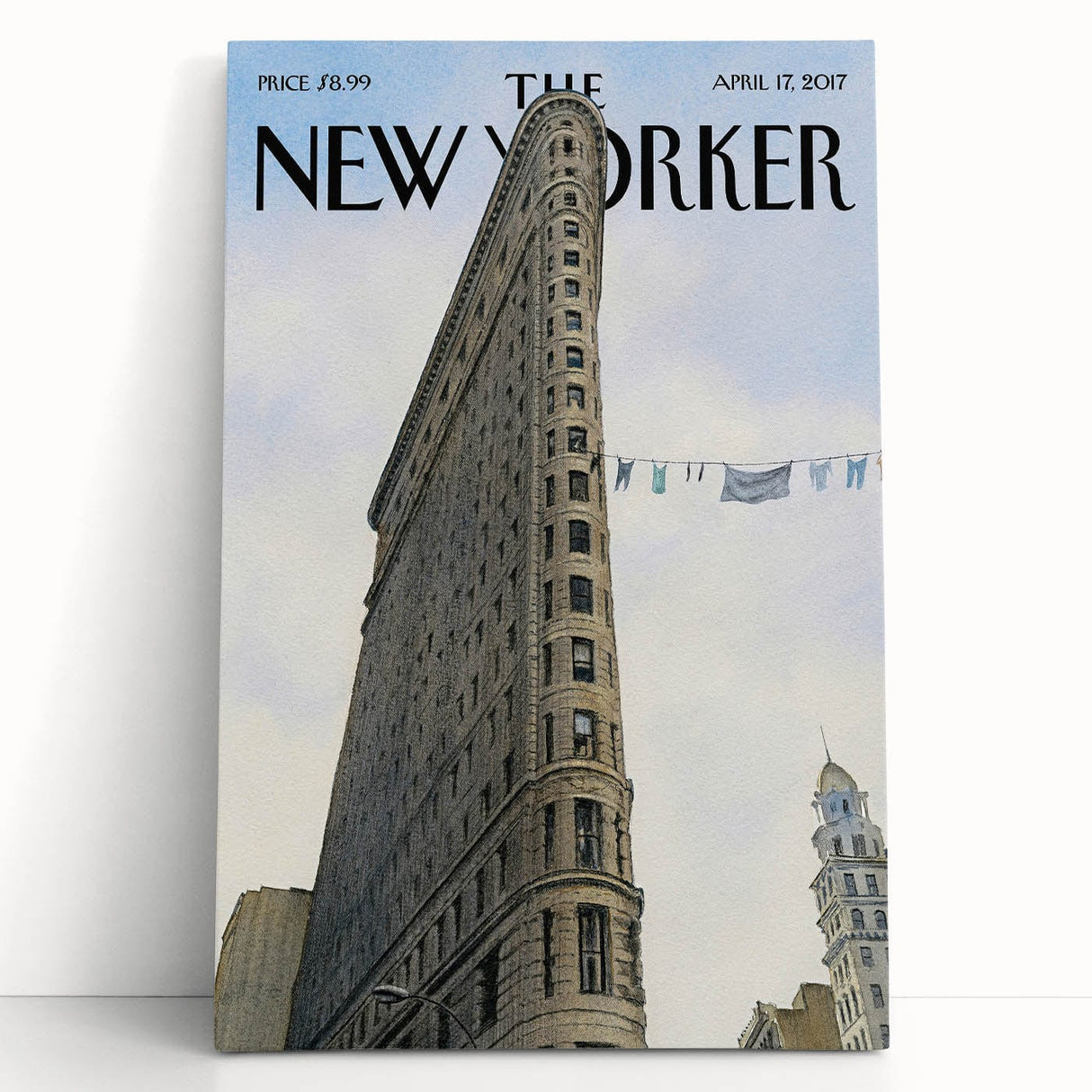 New Yorker Poster - 2017 Flatiron Building with Laundry Art Print