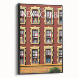 New Yorker Poster - 2007 Dogs in Windows Urban Life Art