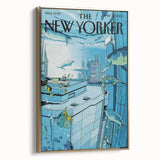 New Yorker Poster - 2005 Underwater Cityscape with Fish Art Print