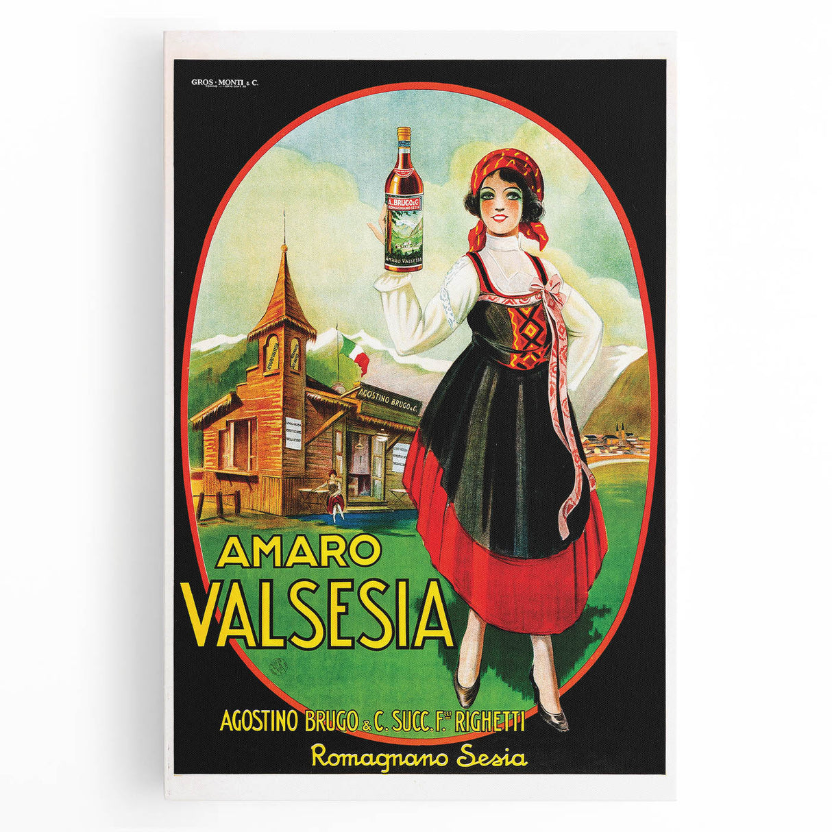 Amaro Valsesia Vintage Poster: Retro Advertising Wall Art Print