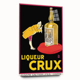 Vintage Crux Poster: Retro Cognac Advertising Wall Art