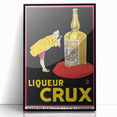 Vintage Crux Poster: Retro Cognac Advertising Wall Art