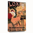 Vintage Lox Poster: Retro Liqueur Advertising Wall Art