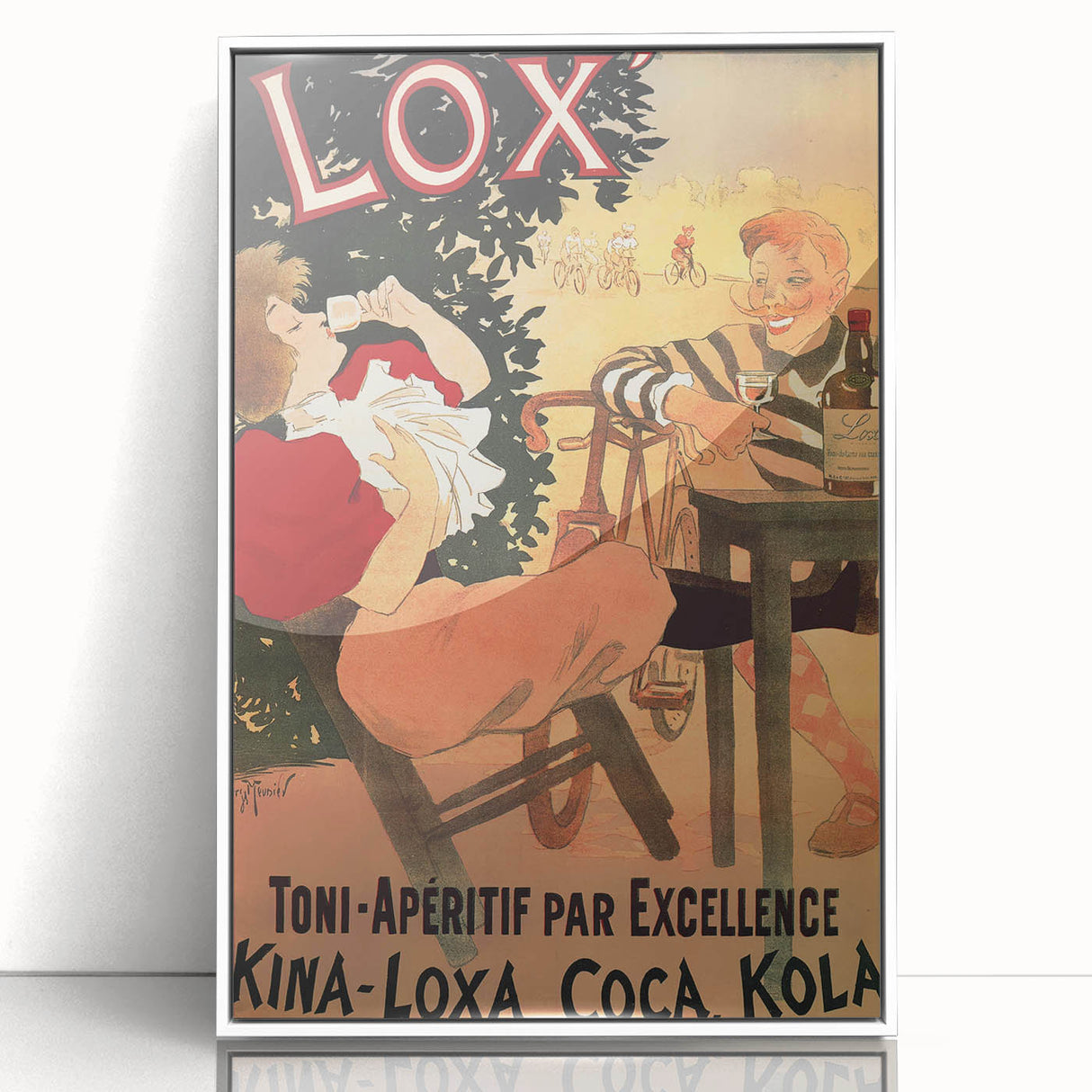 Vintage Lox Poster: Retro Liqueur Advertising Wall Art