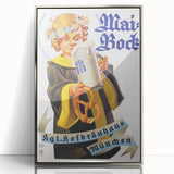 Vintage Mai-Bock Poster: Retro Beer Advertising Wall Art