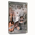 Vintage Malt Rainier Poster: Retro Advertising Wall Art