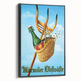 Vintage Märvoiler Obstsäfte Poster: Retro Beverage Advertising Art
