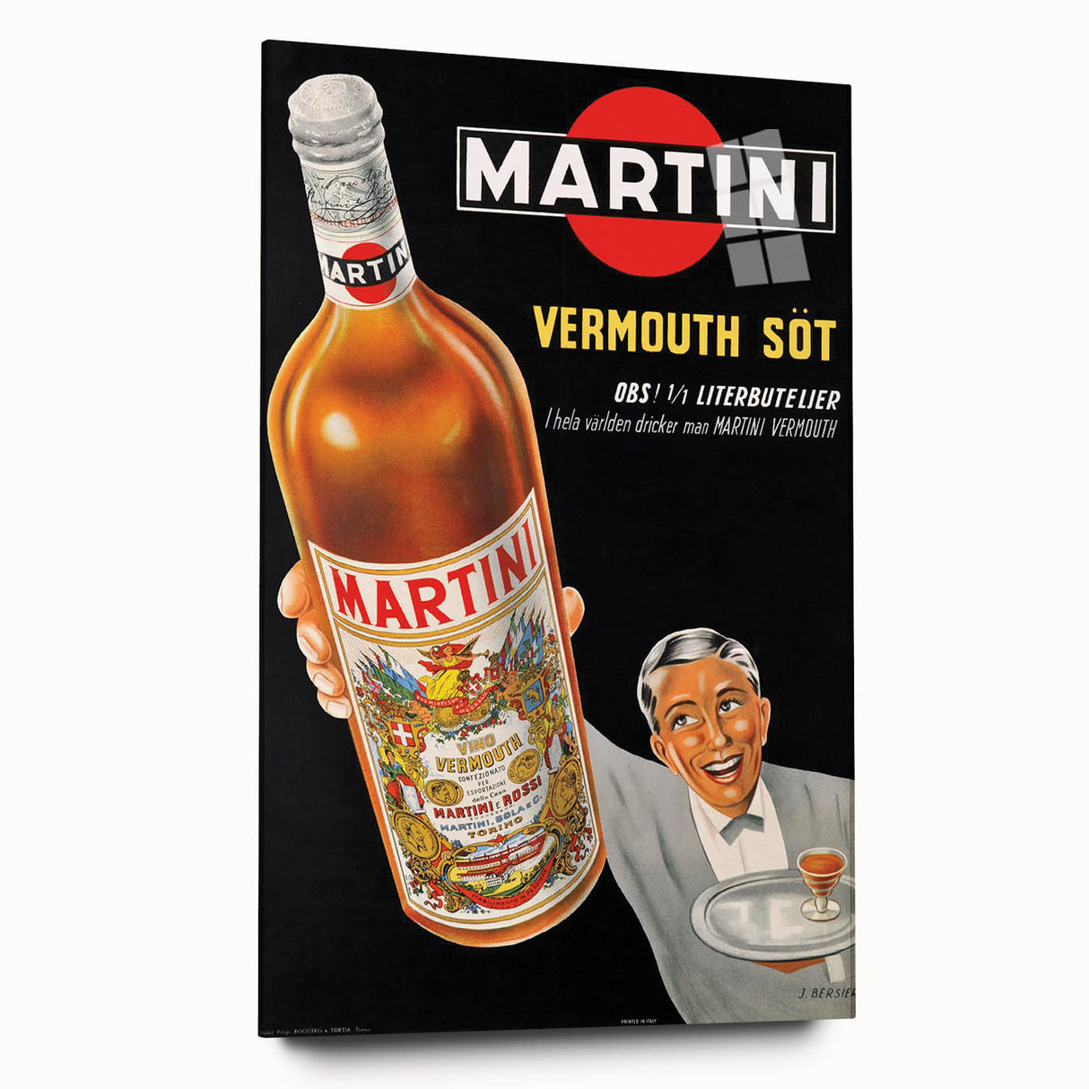Vintage Martini Vermouth Poster: Retro Advertising Wall Art