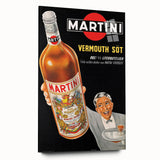 Vintage Martini Vermouth Poster: Retro Advertising Wall Art
