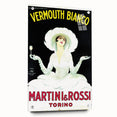 Vintage Martini Vermouth Bianco Poster: Retro Advertising Wall Art