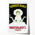 Vintage Martini Vermouth Bianco Poster: Retro Advertising Wall Art