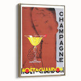 Vintage Moët & Chandon Champagne Ad – Retro French Poster Wall Art