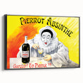 Vintage Pierrot Absinthe Poster – Retro Absinthe Ad Wall Art