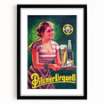 Vintage Pilsner Urquell Advertising Poster – Retro Beer Ad Wall Art
