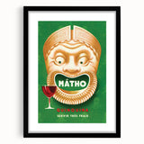 Vintage Mâtho Quinquina Poster – Retro Drink Ad with Bold Design