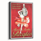 Vintage Ricqlès Alcohol de Menthe Poster – Retro Drink Ad with Bold Design