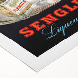 Vintage Senglet Liqueurs Poster – Retro French Advertising Art