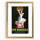 Vintage Advertising Poster - Spa Monopole Retro Wall Art Print