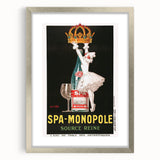 Vintage Advertising Poster - Spa Monopole Retro Wall Art Print