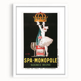 Vintage Advertising Poster - Spa Monopole Retro Wall Art Print