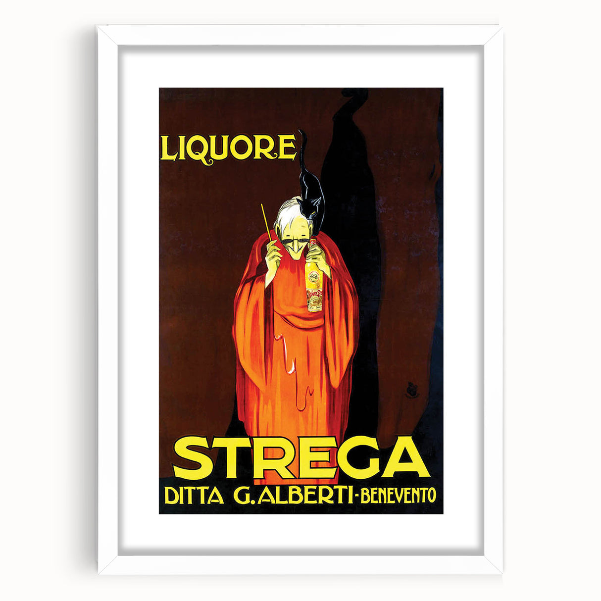 Vintage Advertising Poster - Liquore Strega Retro Wall Art
