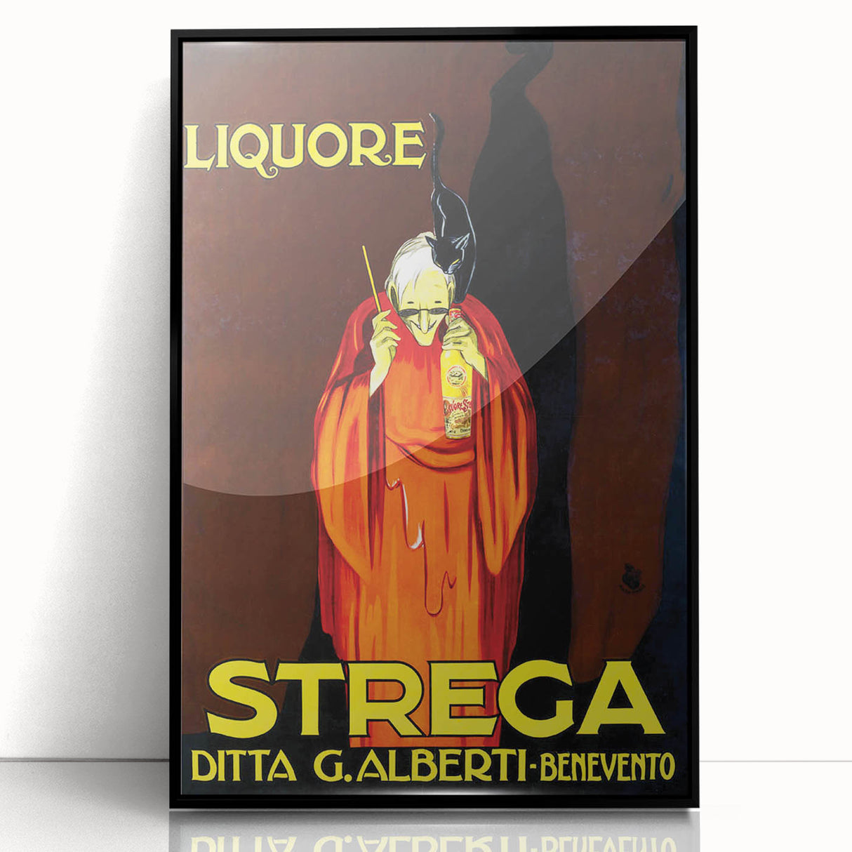 Vintage Advertising Poster - Liquore Strega Retro Wall Art