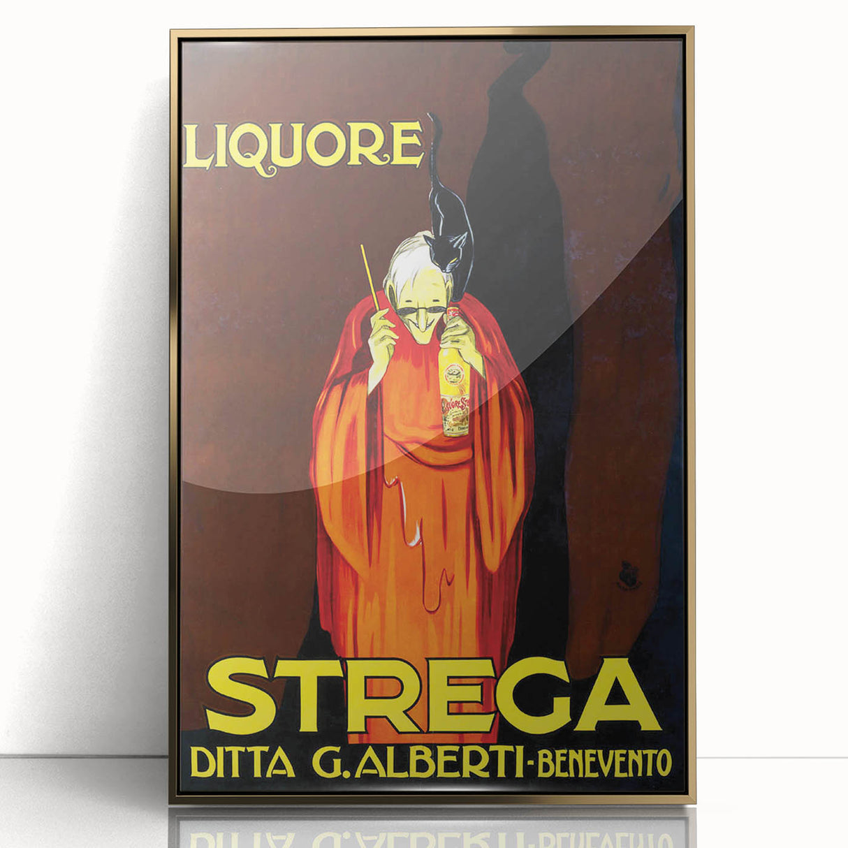 Vintage Advertising Poster - Liquore Strega Retro Wall Art
