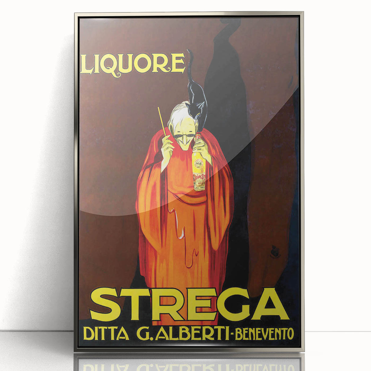 Vintage Advertising Poster - Liquore Strega Retro Wall Art