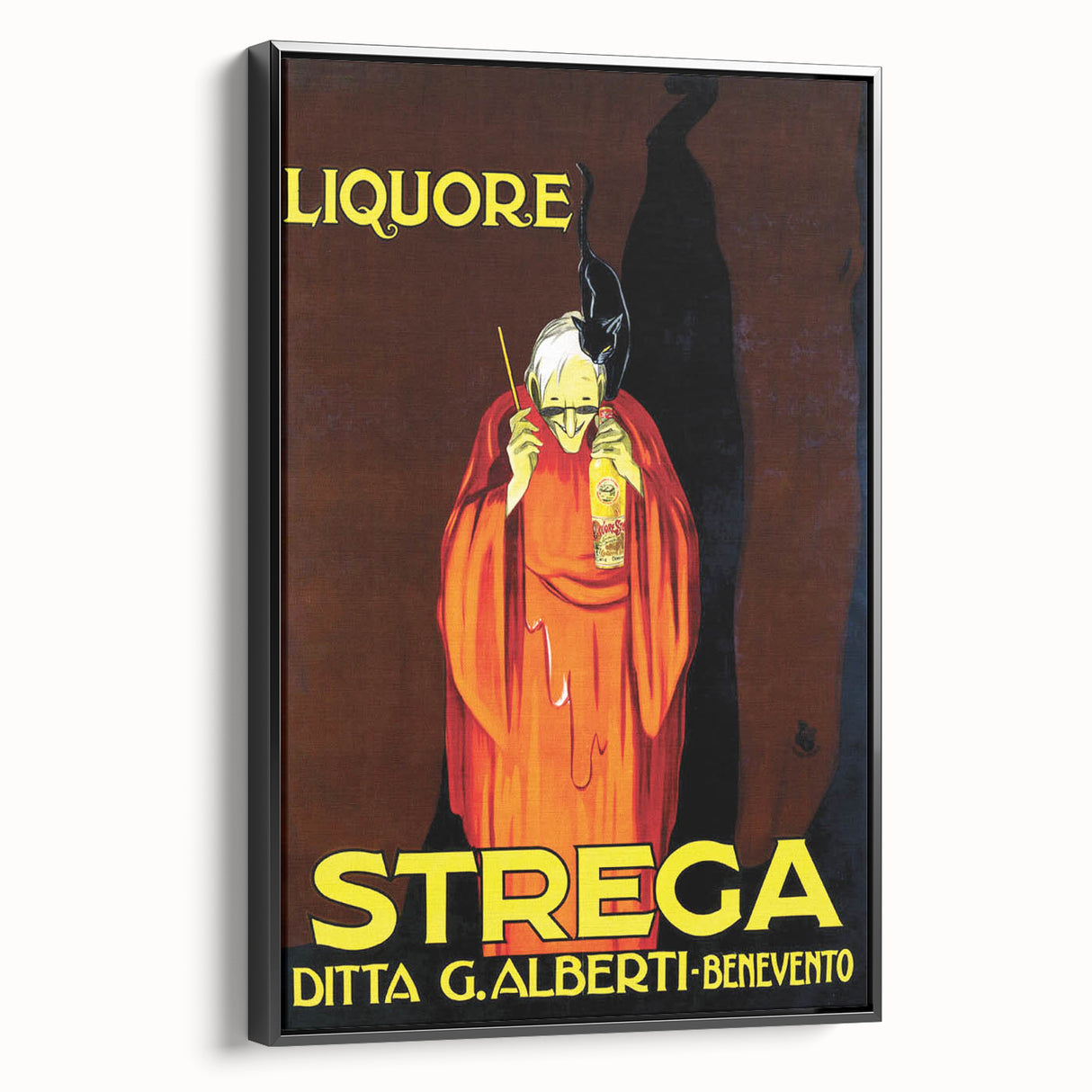 Vintage Advertising Poster - Liquore Strega Retro Wall Art