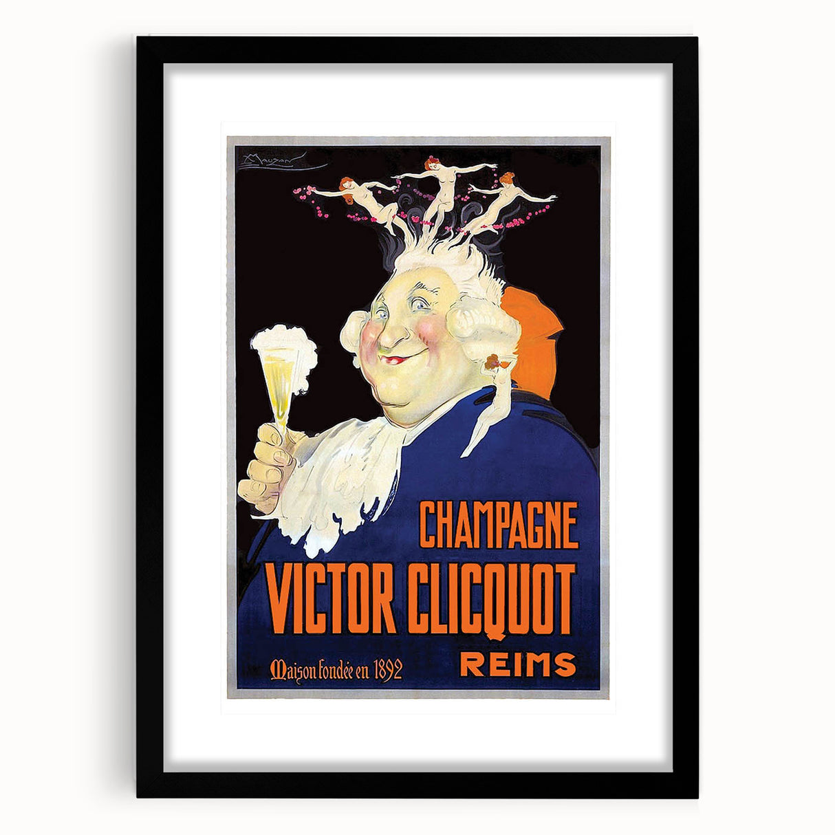Vintage Advertising Poster - Victor Clicquot Champagne Art