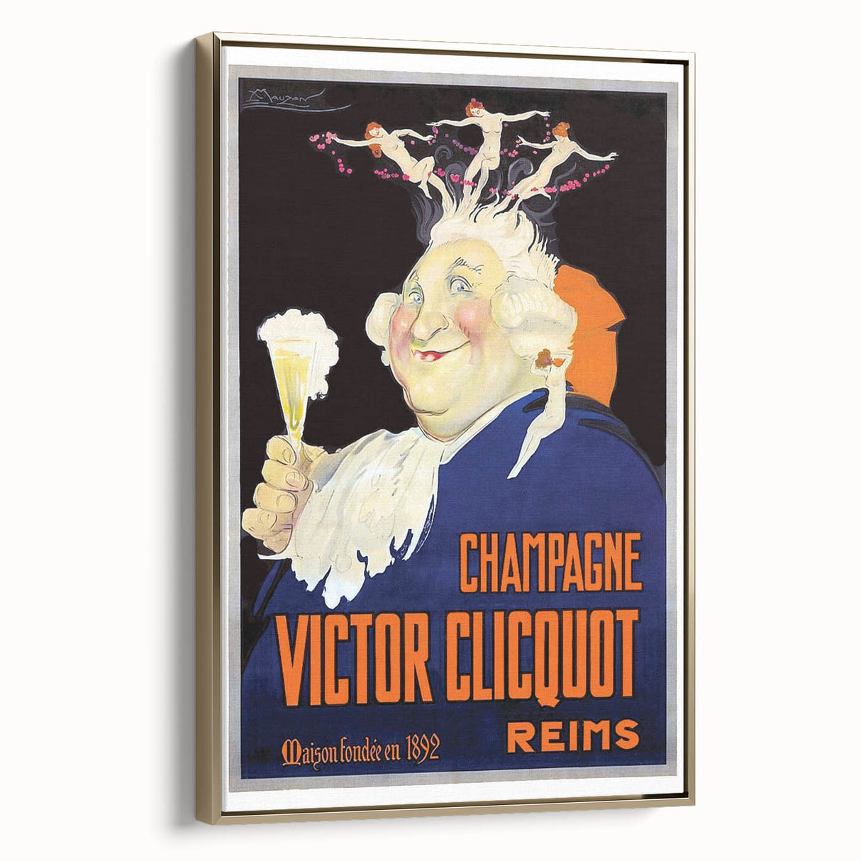Vintage Advertising Poster - Victor Clicquot Champagne Art