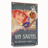 Vintage Advertising Poster - Vin Sautel Apéritif Retro Art